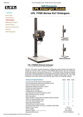 The Lpl Enlarger Guide Khb Photografix